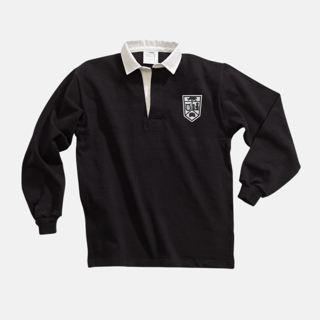 Black Rugby Polo with USC Crest