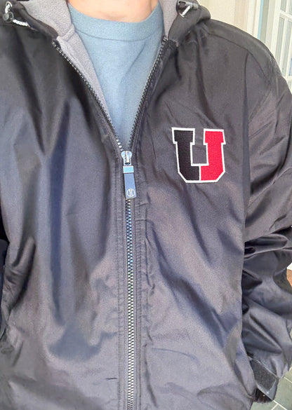 Long Fleece Lined Jacket with U