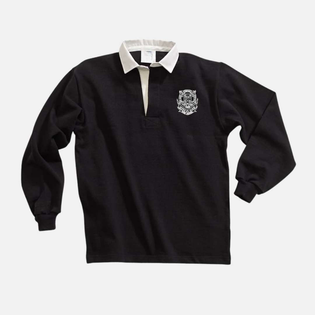 Black Rugby Polo with USC Crest