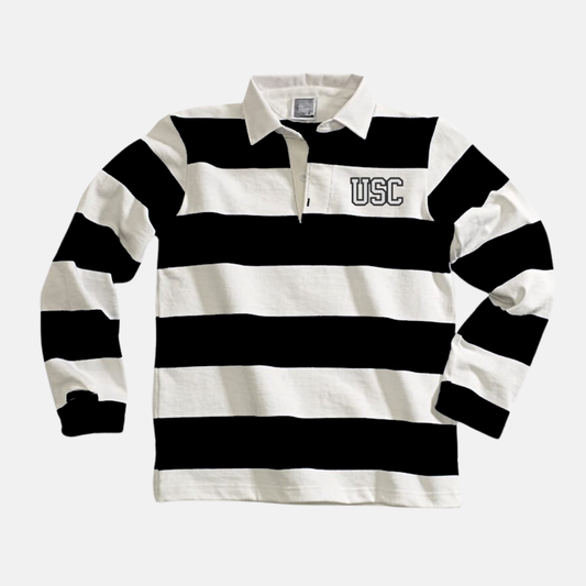 Striped Rugby Polo with USC