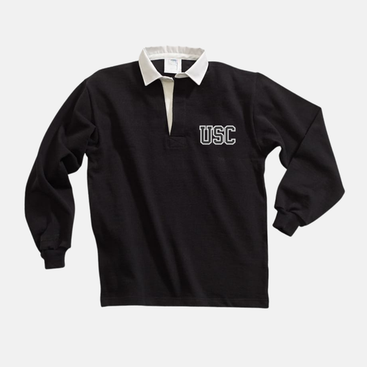 Black Rugby Polo with USC